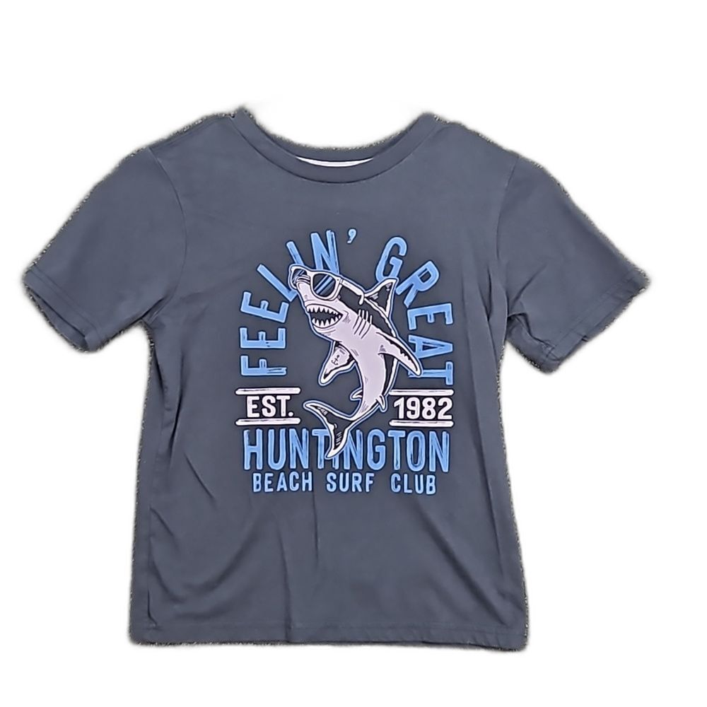There Abouts Kids Size 8 Shark Graphic T-Shirt Huntington Beach Surf Club Boys